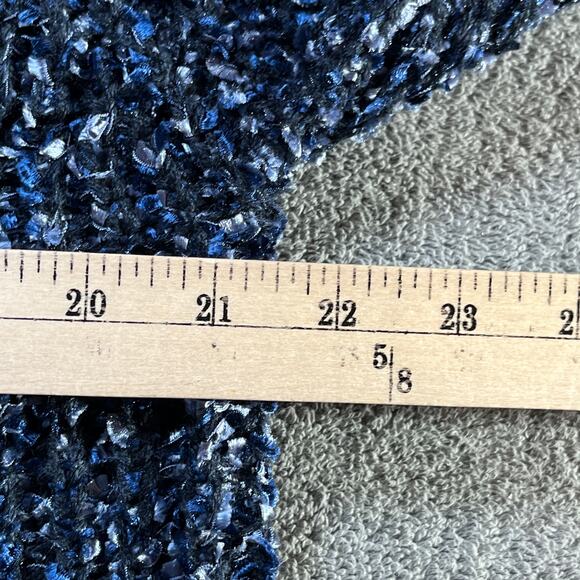 Honor Millburn Cardigan Sweater Womens Large 18-20 Blue Knit Button Front Career - Picture 9 of 9